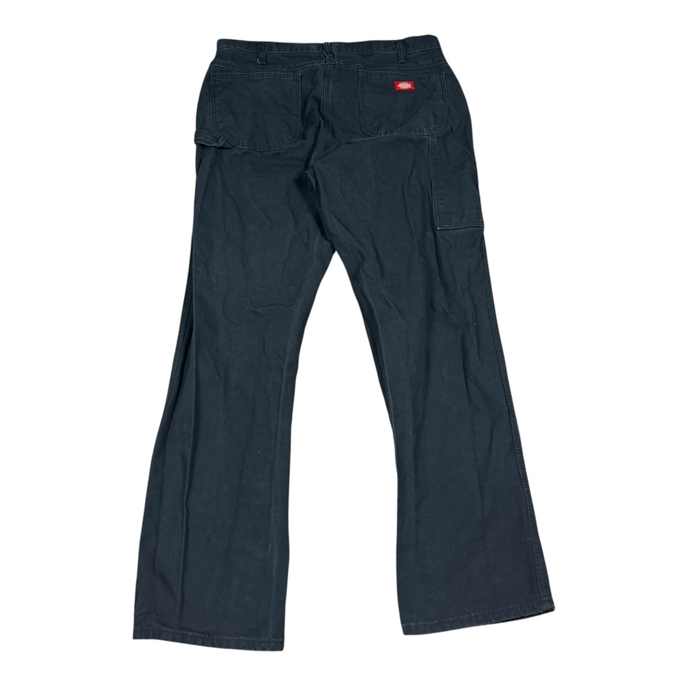 Dickies‎ Canvas 100% Cotton Black Carpenter Boot Cut Pants Men's 38x34
